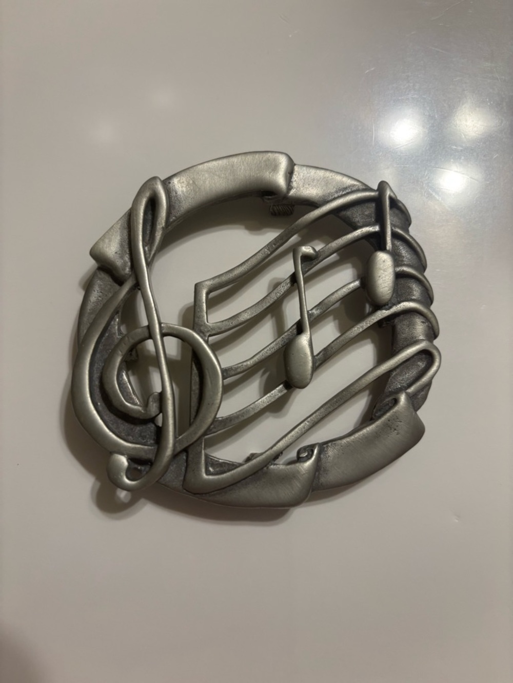 Pewter Musical Note Candle illuma -lid